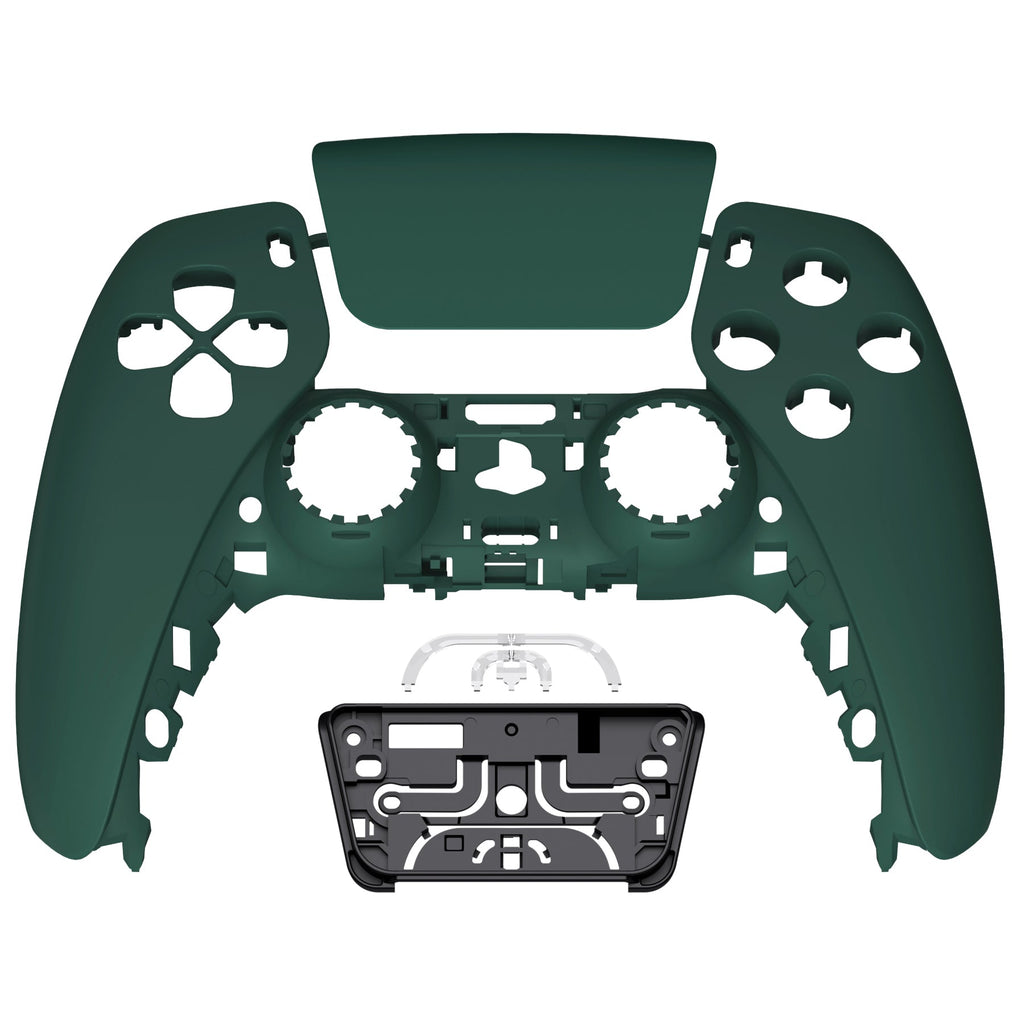 eXtremeRate Replacement Front Housing Shell with Touchpad Compatible with PS5 Controller BDM-010/020/030/040/050/060 - Racing Green eXtremeRate