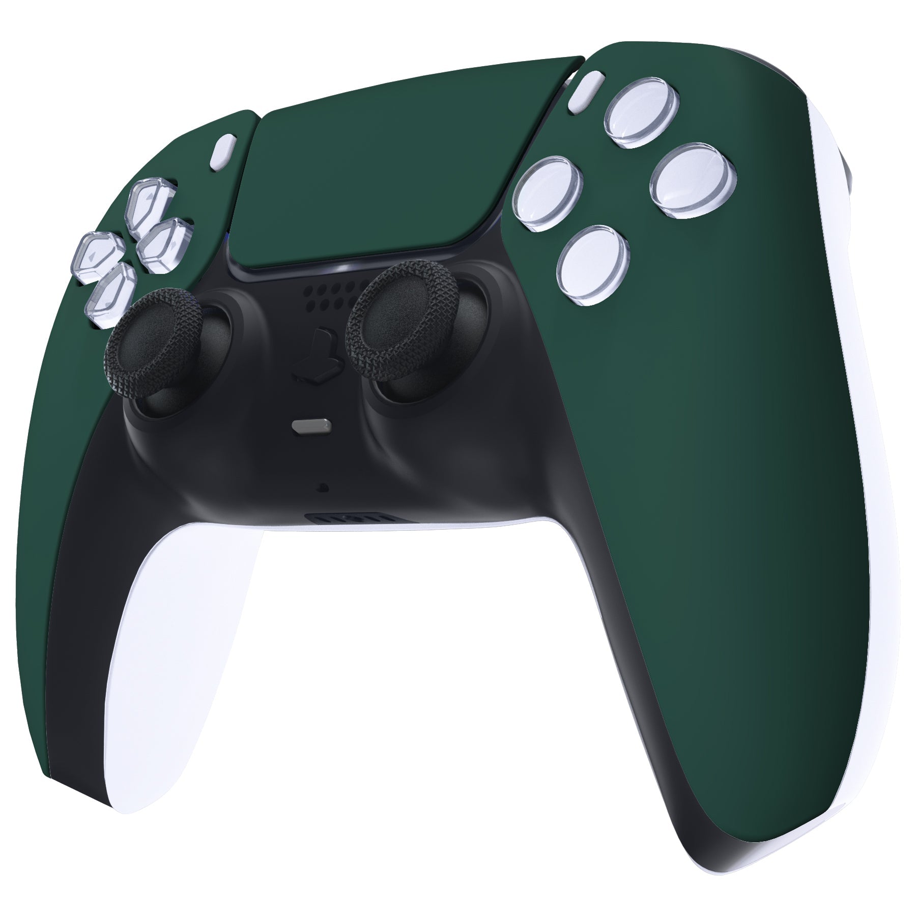 eXtremeRate Replacement Front Housing Shell with Touchpad Compatible with PS5 Controller BDM-010/020/030/040/050/060 - Racing Green eXtremeRate
