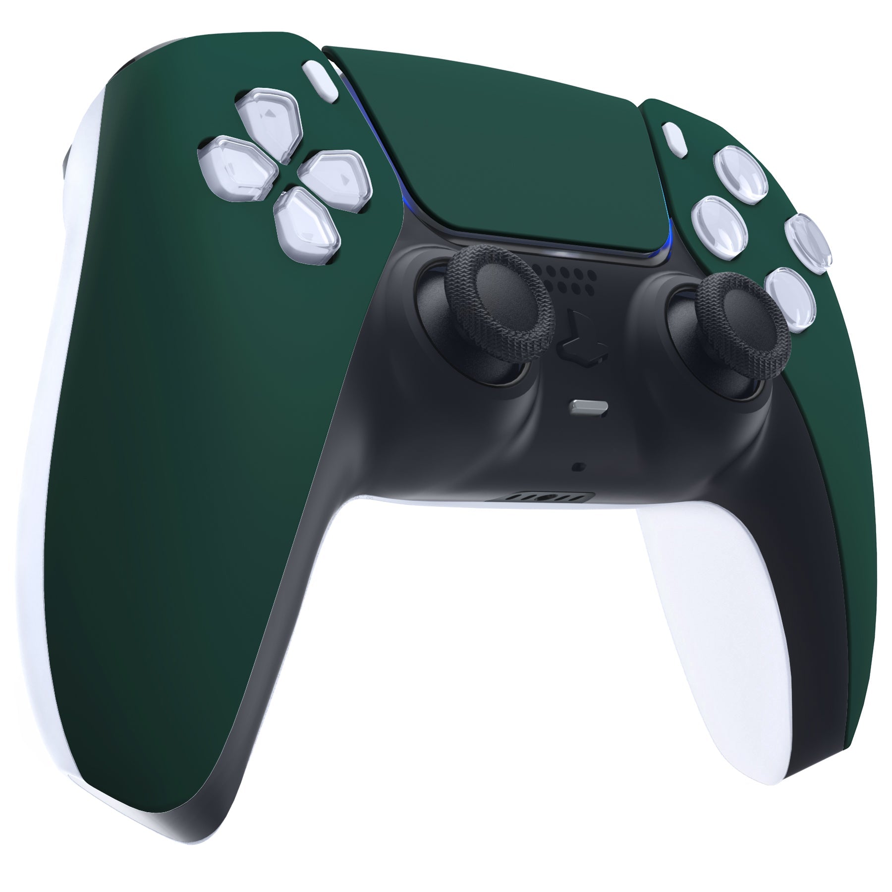 eXtremeRate Replacement Front Housing Shell with Touchpad Compatible with PS5 Controller BDM-010/020/030/040/050/060 - Racing Green eXtremeRate