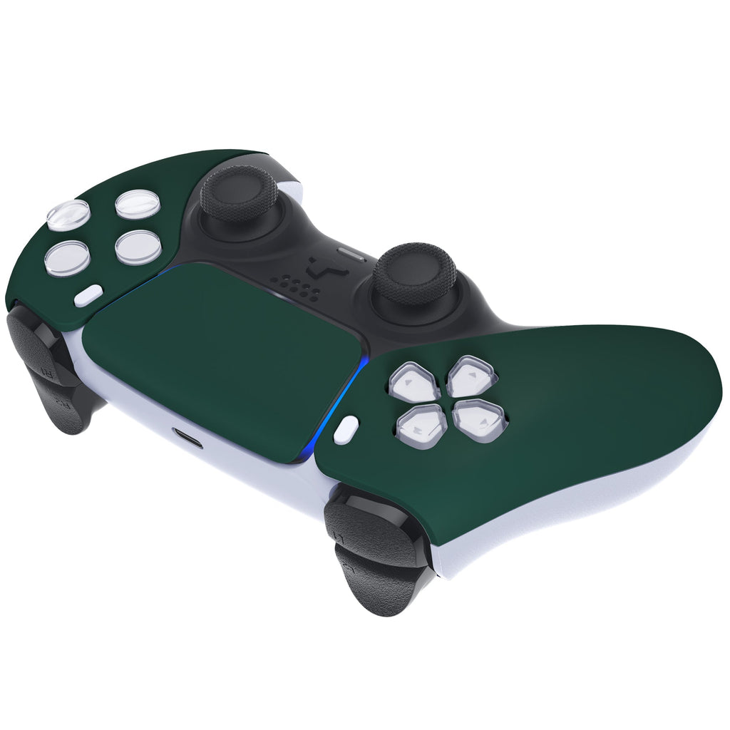 eXtremeRate Replacement Front Housing Shell with Touchpad Compatible with PS5 Controller BDM-010/020/030/040/050/060 - Racing Green eXtremeRate