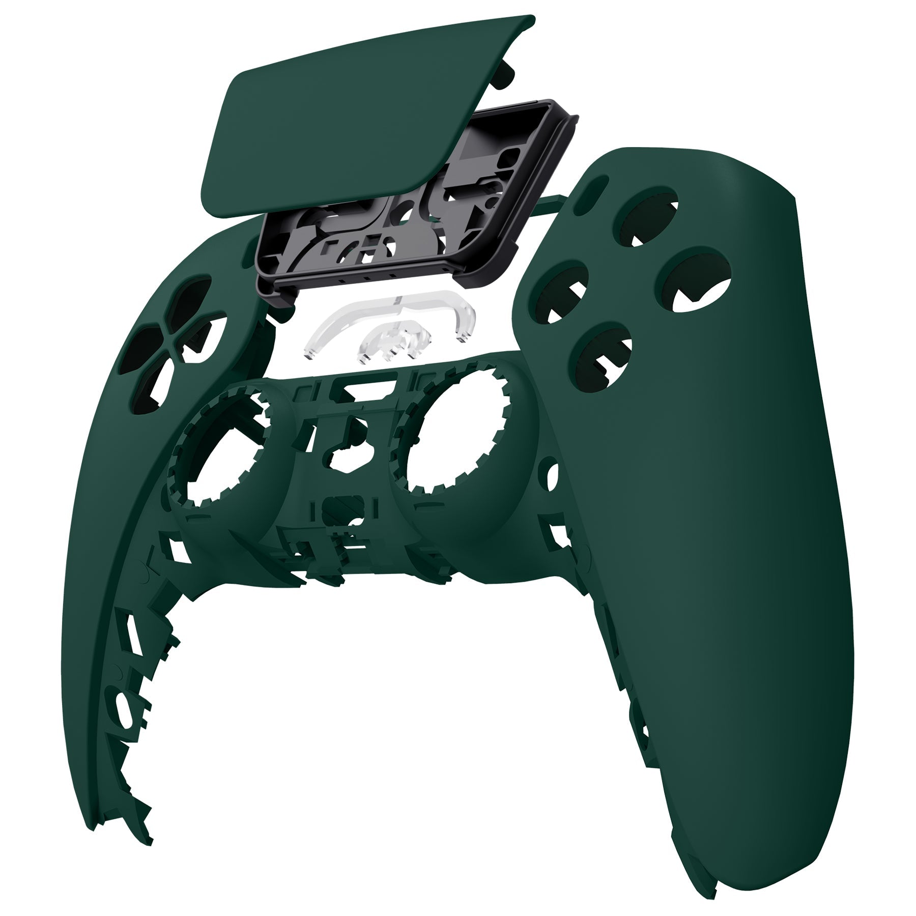 eXtremeRate Replacement Front Housing Shell with Touchpad Compatible with PS5 Controller BDM-010/020/030/040/050/060 - Racing Green eXtremeRate
