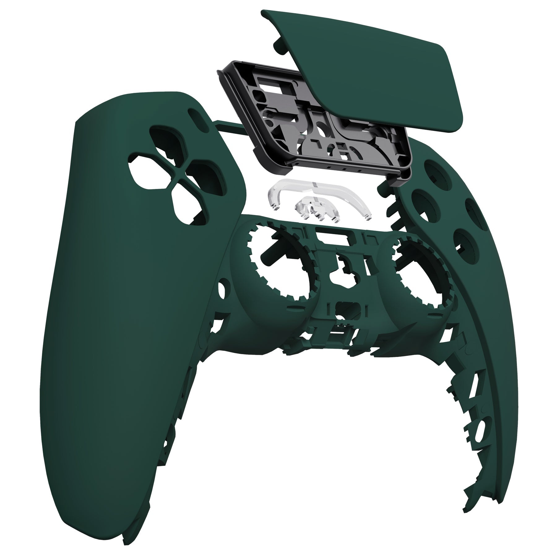 eXtremeRate Replacement Front Housing Shell with Touchpad Compatible with PS5 Controller BDM-010/020/030/040/050/060 - Racing Green eXtremeRate