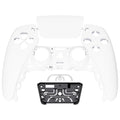 eXtremeRate Replacement Front Housing Shell with Touchpad Compatible with PS5 Controller BDM-010/020/030/040/050/060 - White eXtremeRate