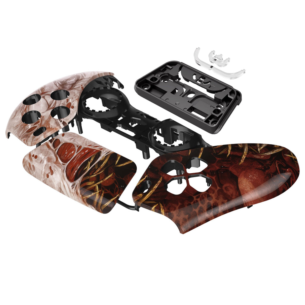 eXtremeRate Replacement Front Housing Shell with Touchpad Compatible with PS5 Controller BDM-010/020/030/040/050 - Xeno Species eXtremeRate