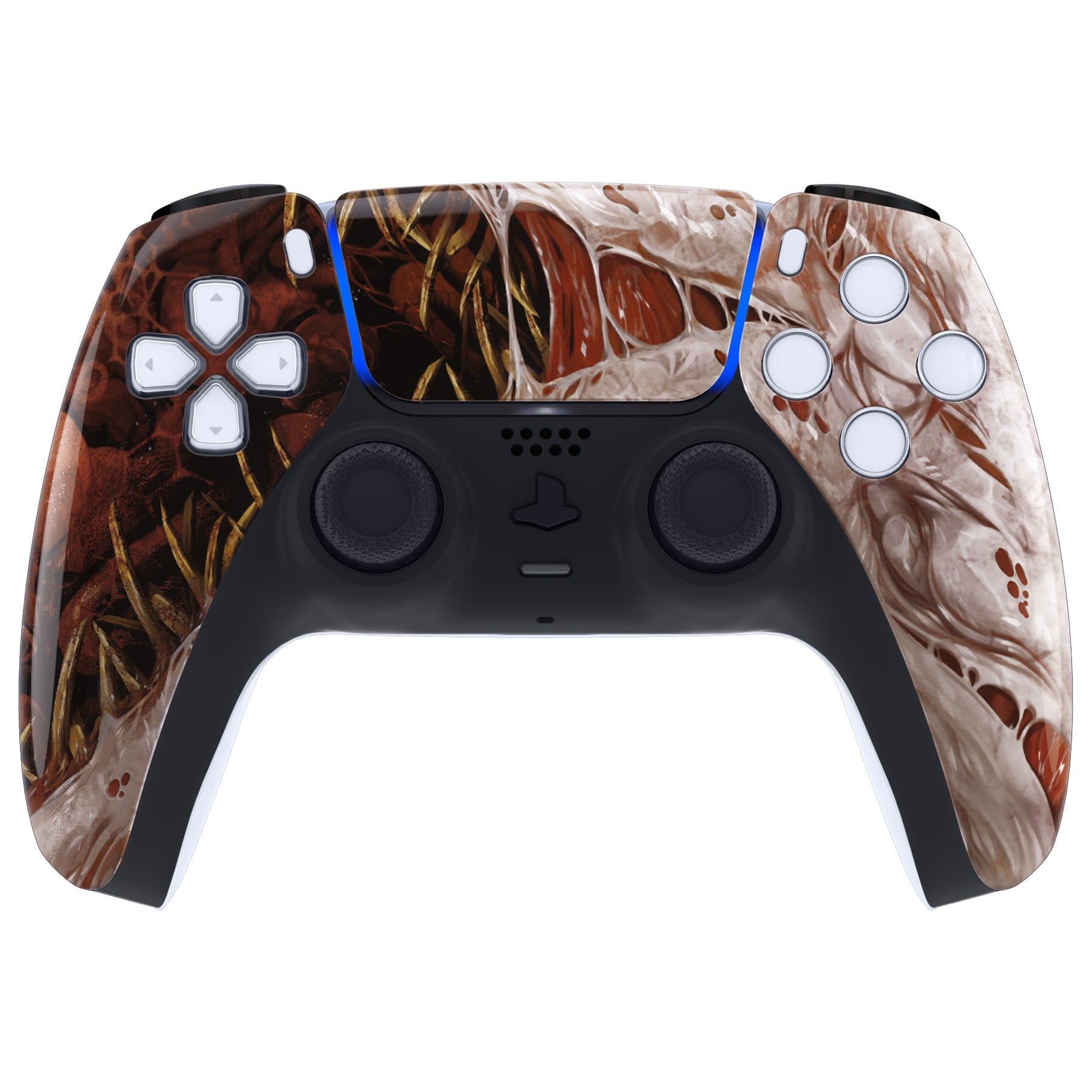 eXtremeRate Replacement Front Housing Shell with Touchpad Compatible with PS5 Controller BDM-010/020/030/040/050 - Xeno Species eXtremeRate