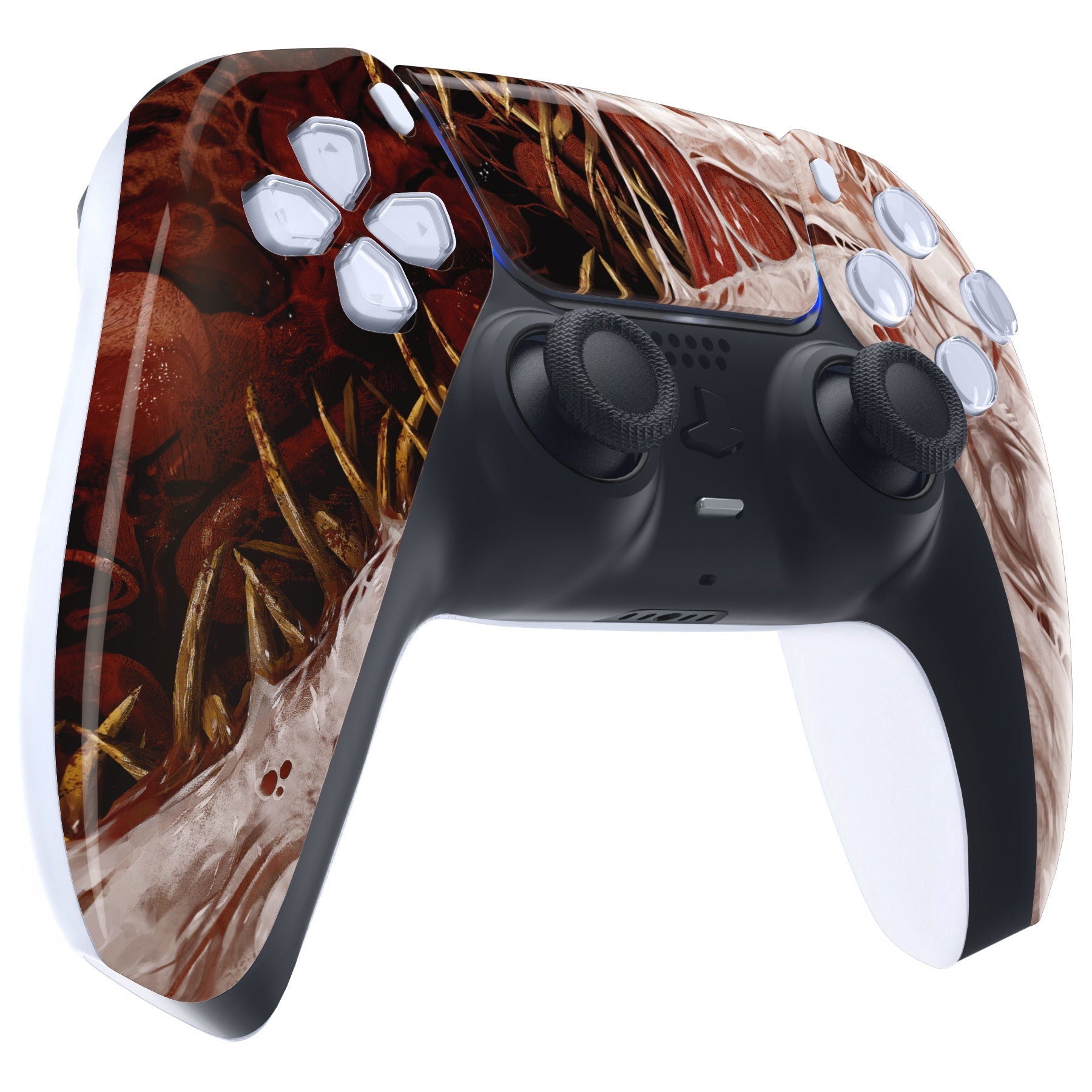 eXtremeRate Replacement Front Housing Shell with Touchpad Compatible with PS5 Controller BDM-010/020/030/040/050 - Xeno Species eXtremeRate