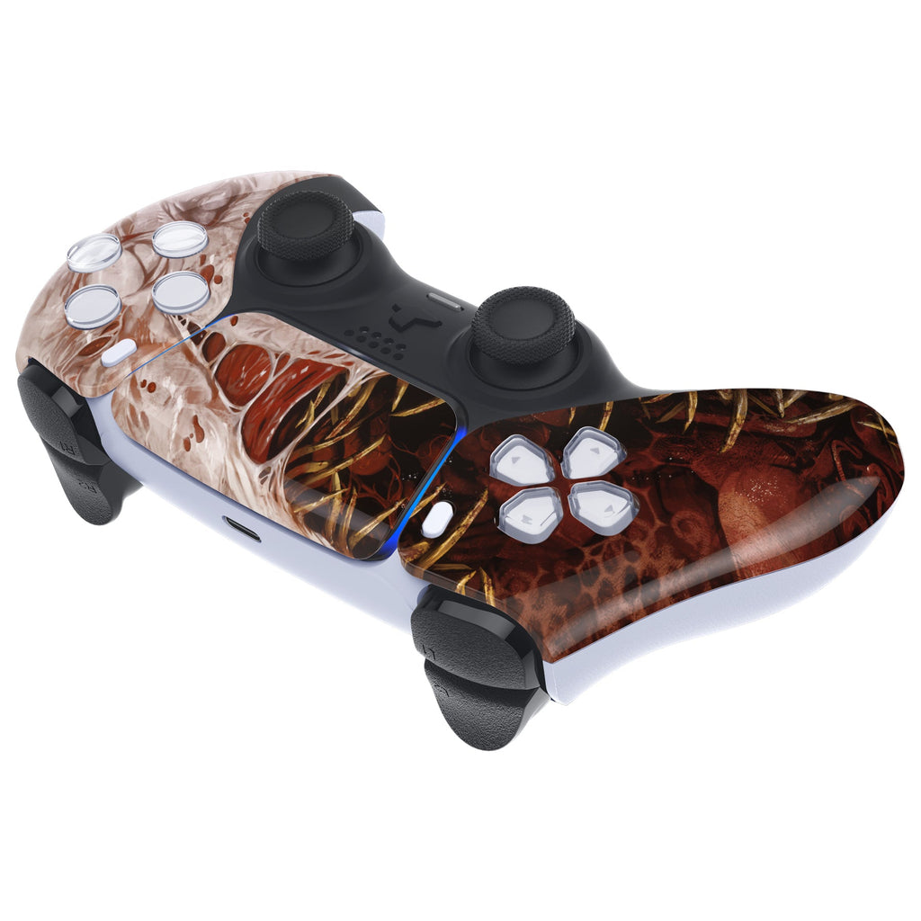 eXtremeRate Replacement Front Housing Shell with Touchpad Compatible with PS5 Controller BDM-010/020/030/040/050 - Xeno Species eXtremeRate