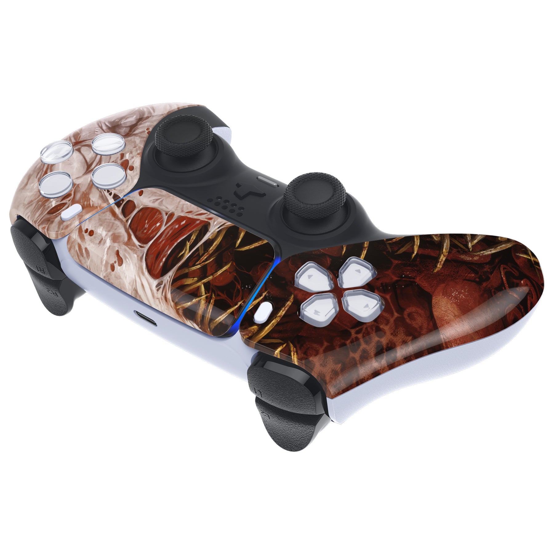 eXtremeRate Replacement Front Housing Shell with Touchpad Compatible with PS5 Controller BDM-010/020/030/040/050 - Xeno Species eXtremeRate