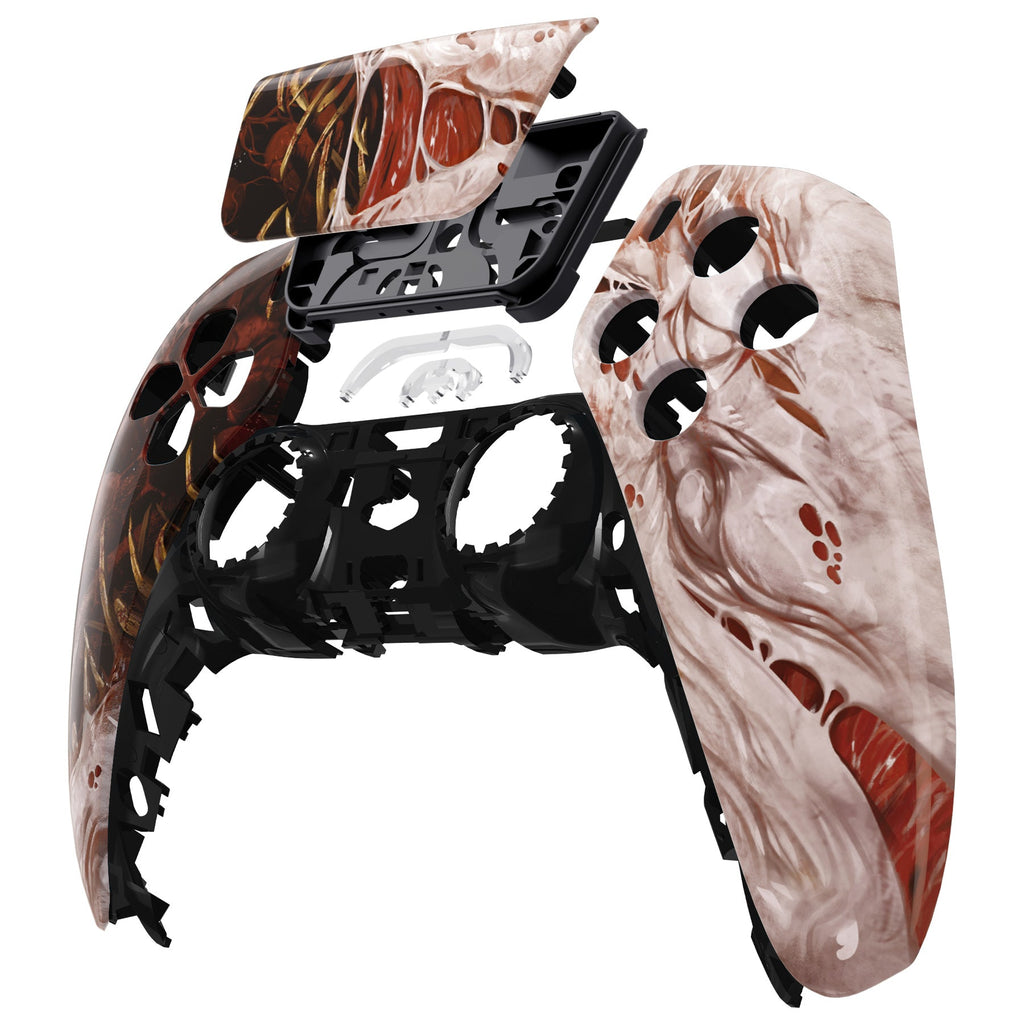 eXtremeRate Replacement Front Housing Shell with Touchpad Compatible with PS5 Controller BDM-010/020/030/040/050 - Xeno Species eXtremeRate