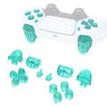 eXtremeRate Replacement Full Set Buttons Compatible with PS5 Controller BDM-010/020 - Emerald Green eXtremeRate