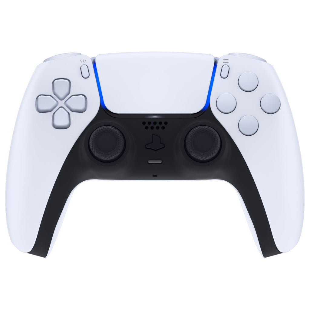 eXtremeRate Replacement Full Set Buttons Compatible with PS5 Controller BDM-030/040/050/060 - Original White eXtremeRate