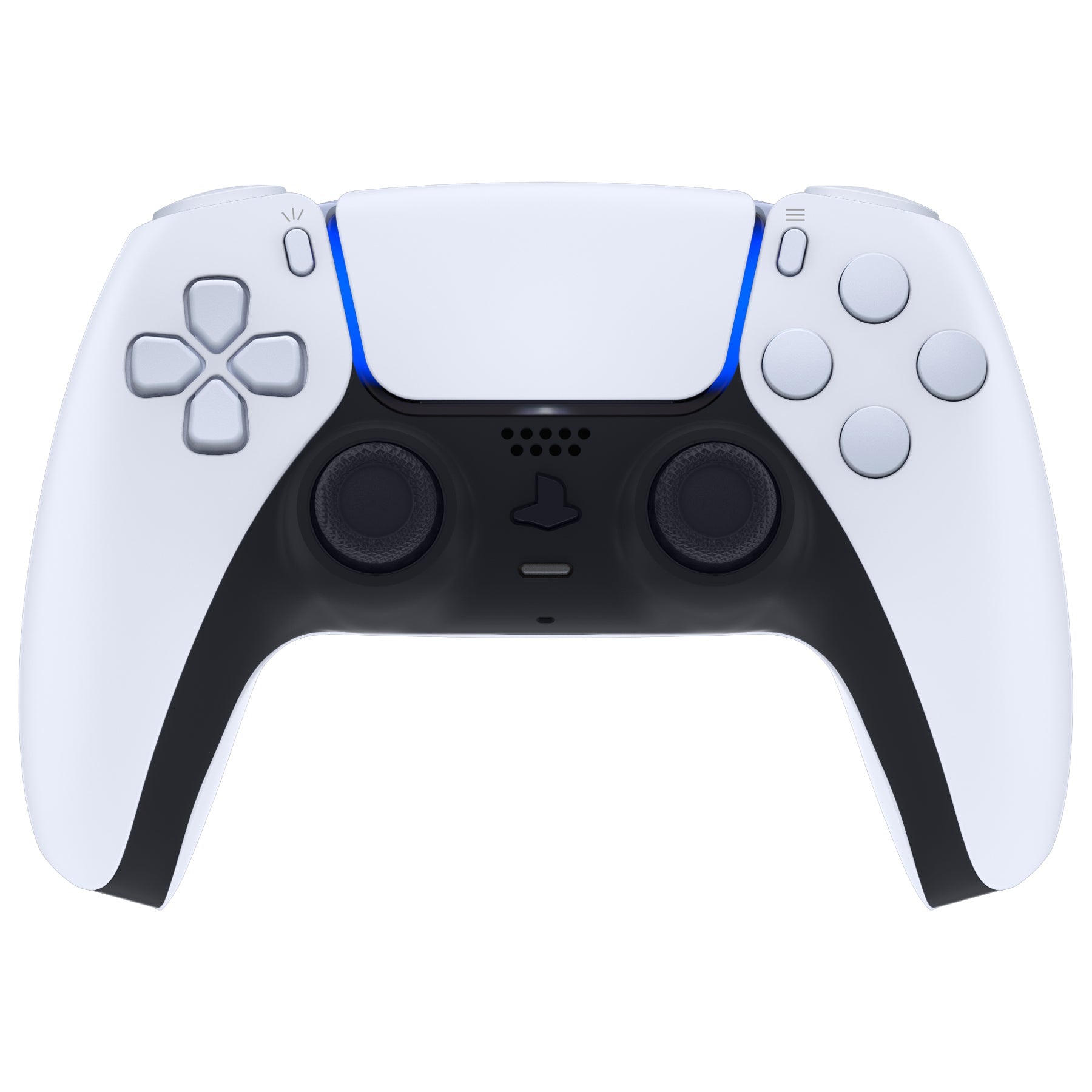 eXtremeRate Replacement Full Set Buttons Compatible with PS5 Controller BDM-030/040/050/060 - Original White eXtremeRate