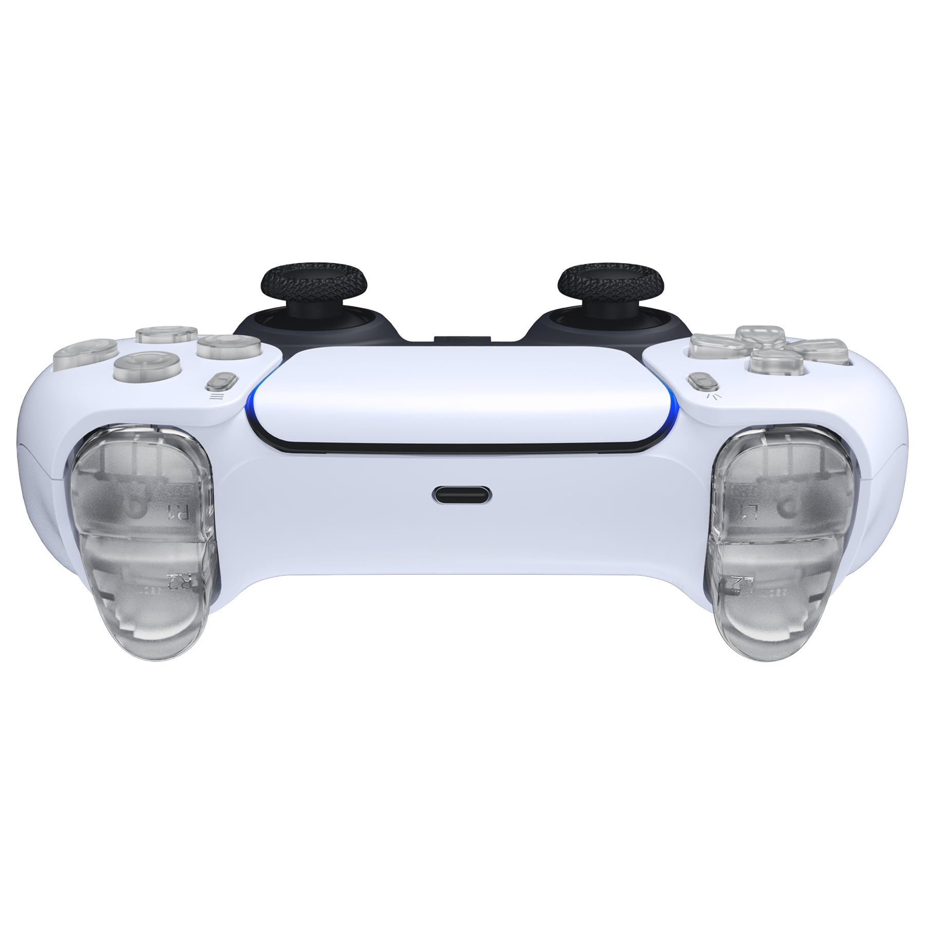eXtremeRate Replacement Full Set Buttons Compatible with PS5 Controller BDM-030/040/050/060 - Glow in Dark - Green eXtremeRate