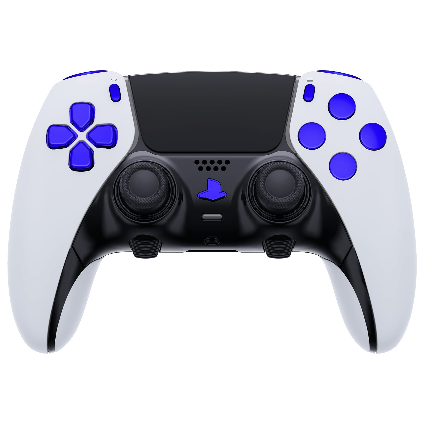 eXtremeRate Replacement Full Set Buttons Compatible with PS5 Edge Controller - Chrome Blue eXtremeRate