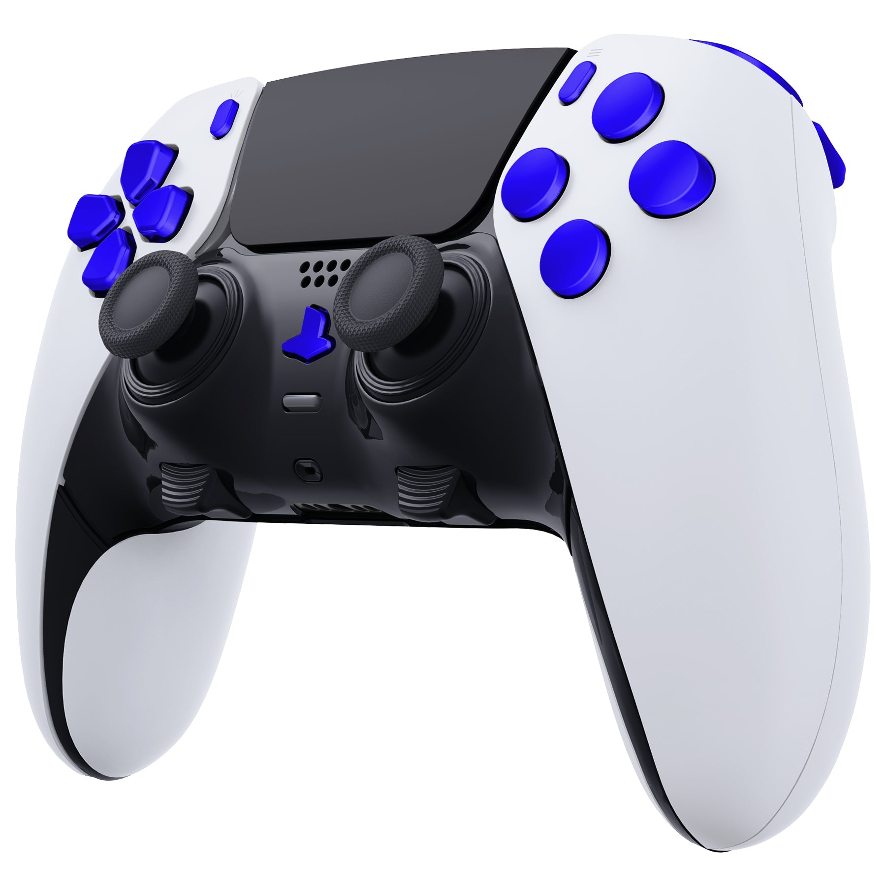 eXtremeRate Replacement Full Set Buttons Compatible with PS5 Edge Controller - Chrome Blue eXtremeRate