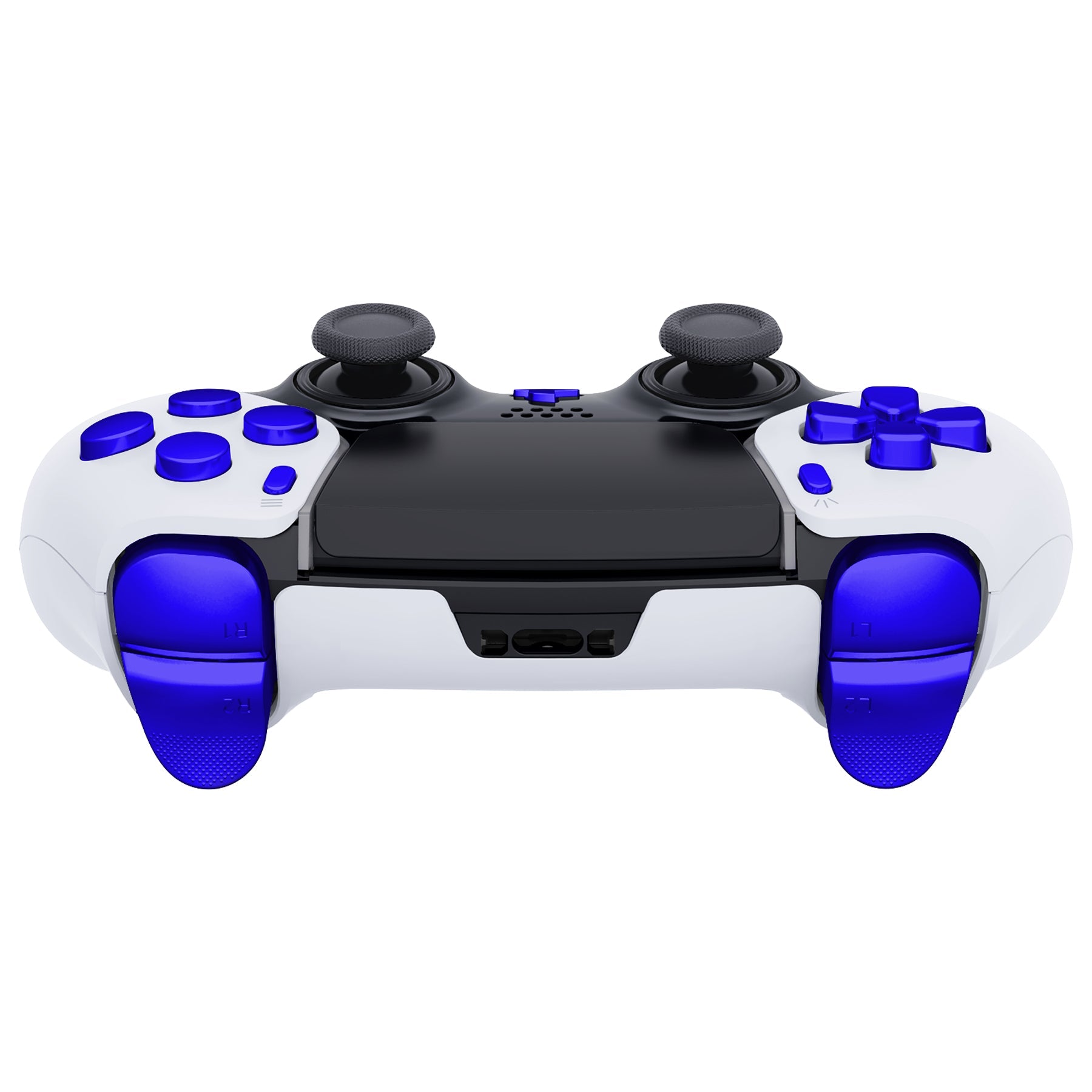 eXtremeRate Replacement Full Set Buttons Compatible with PS5 Edge Controller - Chrome Blue eXtremeRate