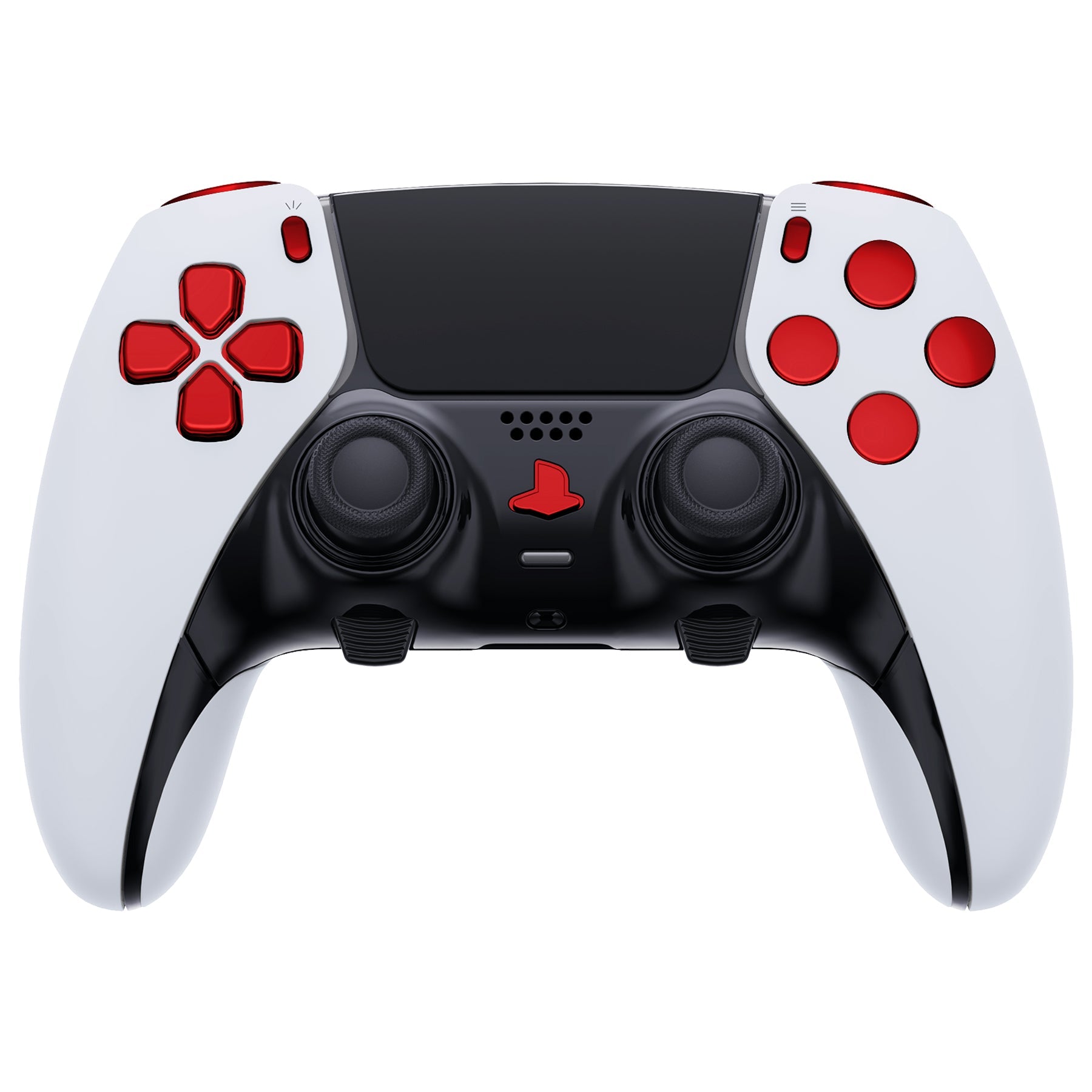 eXtremeRate Replacement Full Set Buttons Compatible with PS5 Edge Controller - Chrome Red eXtremeRate