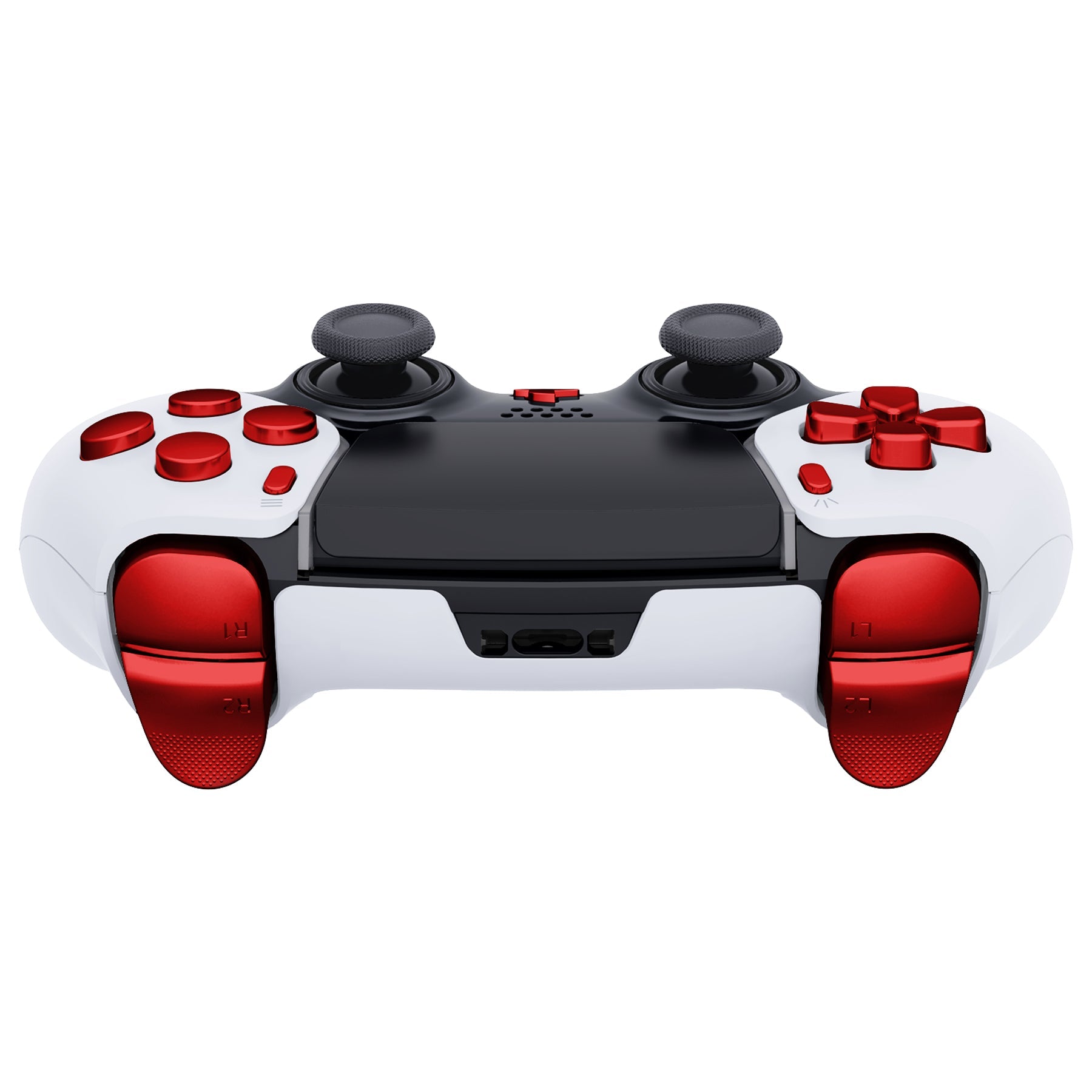 eXtremeRate Replacement Full Set Buttons Compatible with PS5 Edge Controller - Chrome Red eXtremeRate
