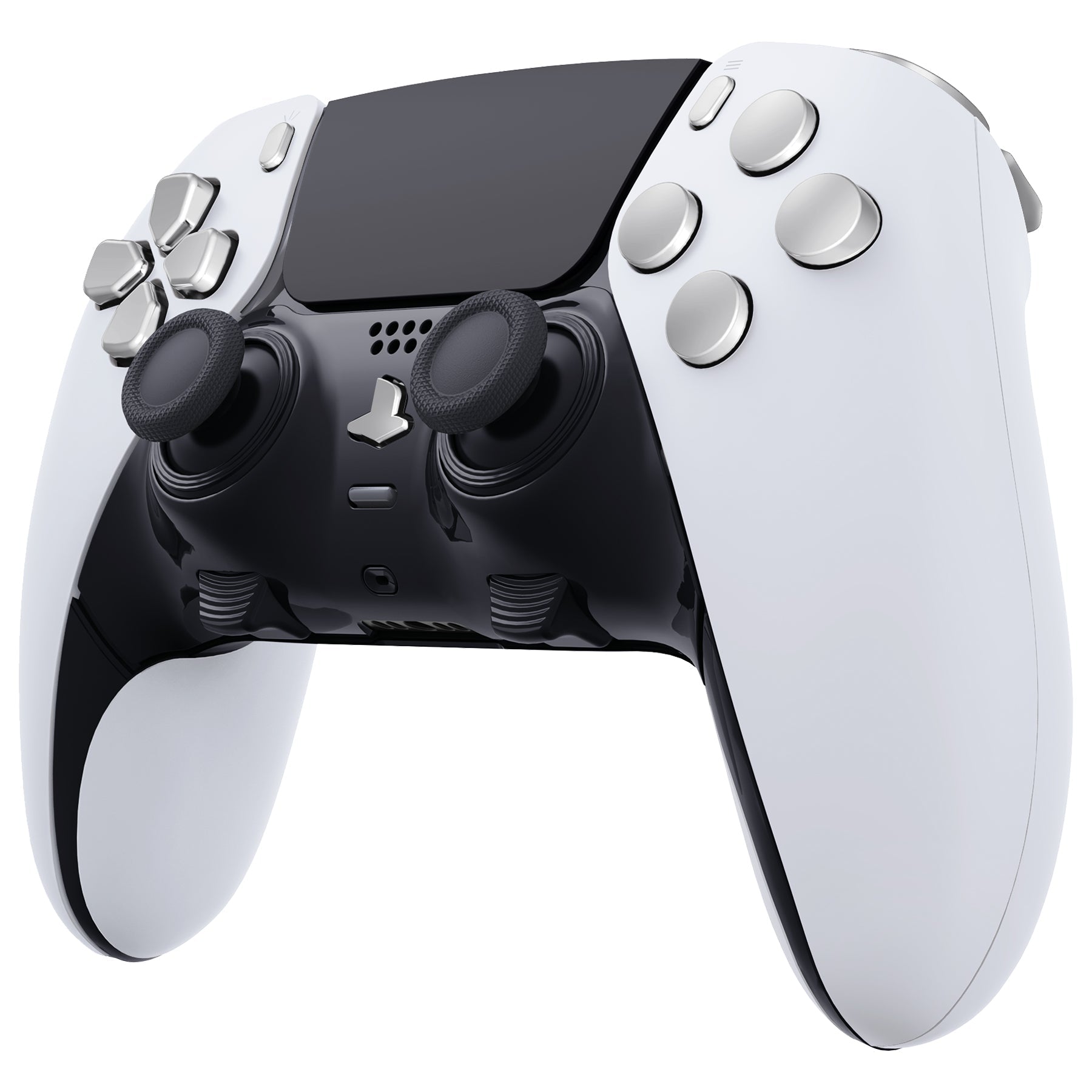 eXtremeRate Replacement Full Set Buttons Compatible with PS5 Edge Controller - Chrome Silver eXtremeRate