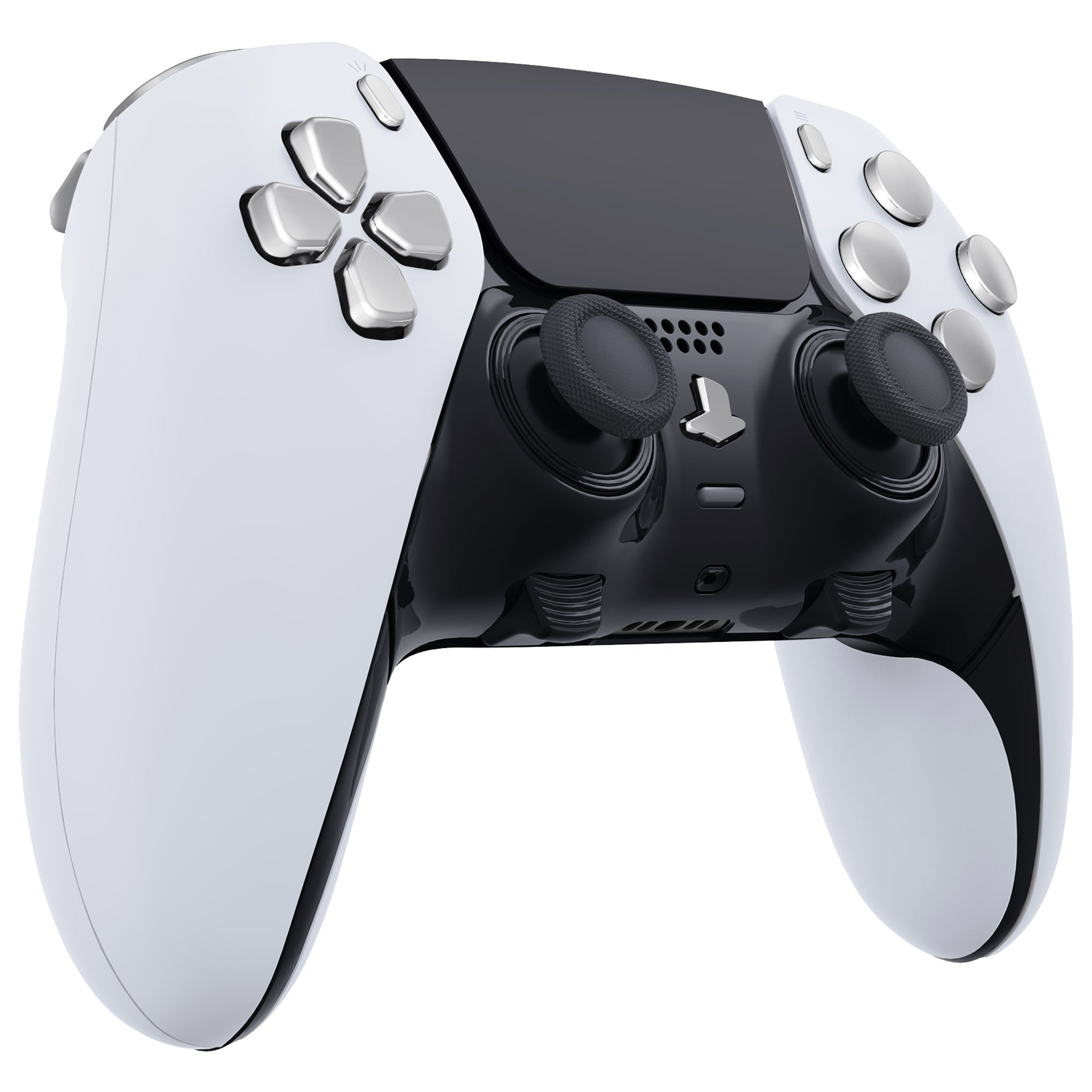 eXtremeRate Replacement Full Set Buttons Compatible with PS5 Edge Controller - Chrome Silver eXtremeRate