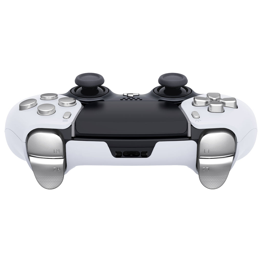 eXtremeRate Replacement Full Set Buttons Compatible with PS5 Edge Controller - Chrome Silver eXtremeRate