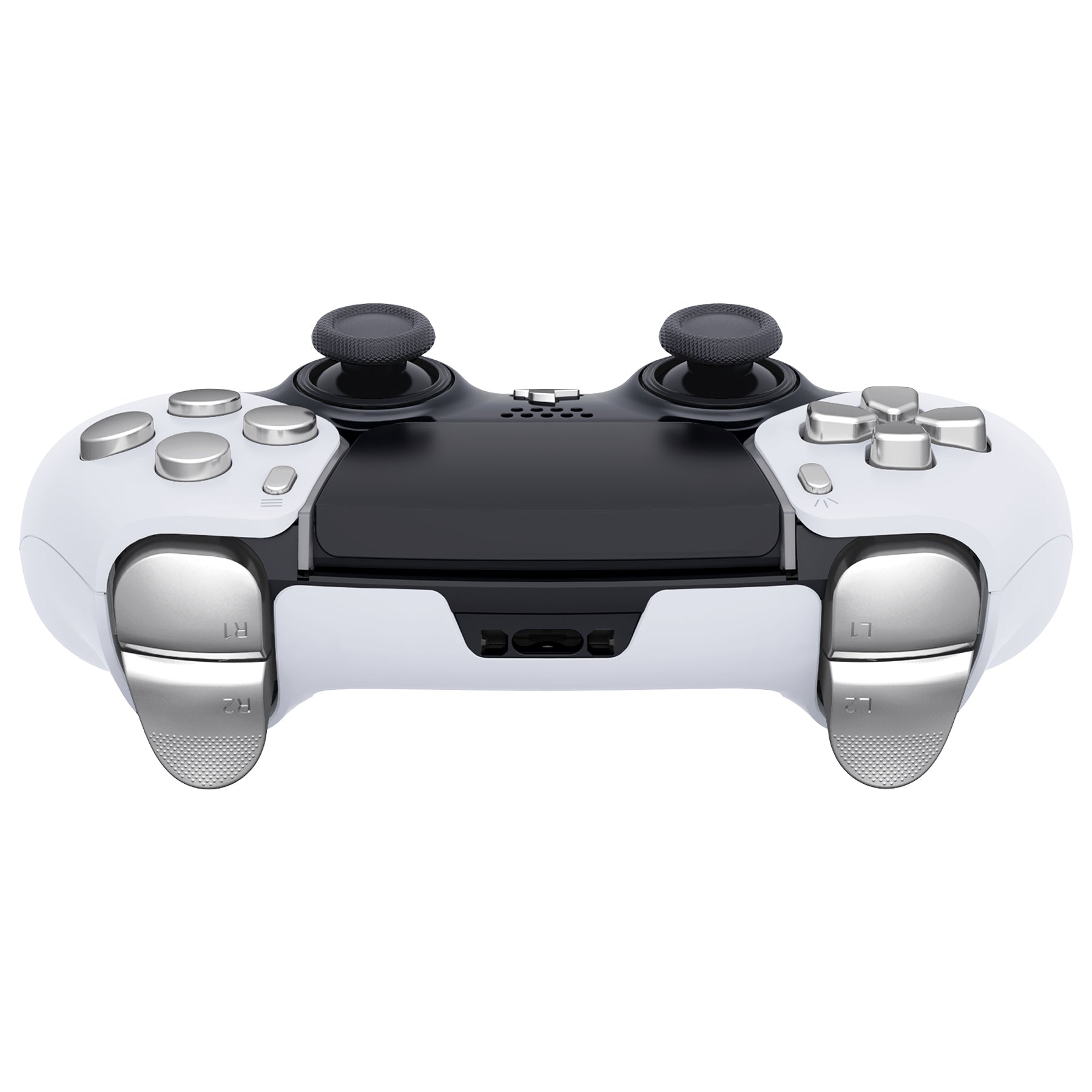 eXtremeRate Replacement Full Set Buttons Compatible with PS5 Edge Controller - Chrome Silver eXtremeRate