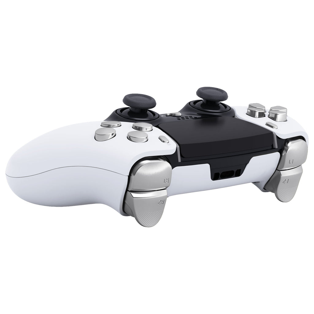 eXtremeRate Replacement Full Set Buttons Compatible with PS5 Edge Controller - Chrome Silver eXtremeRate