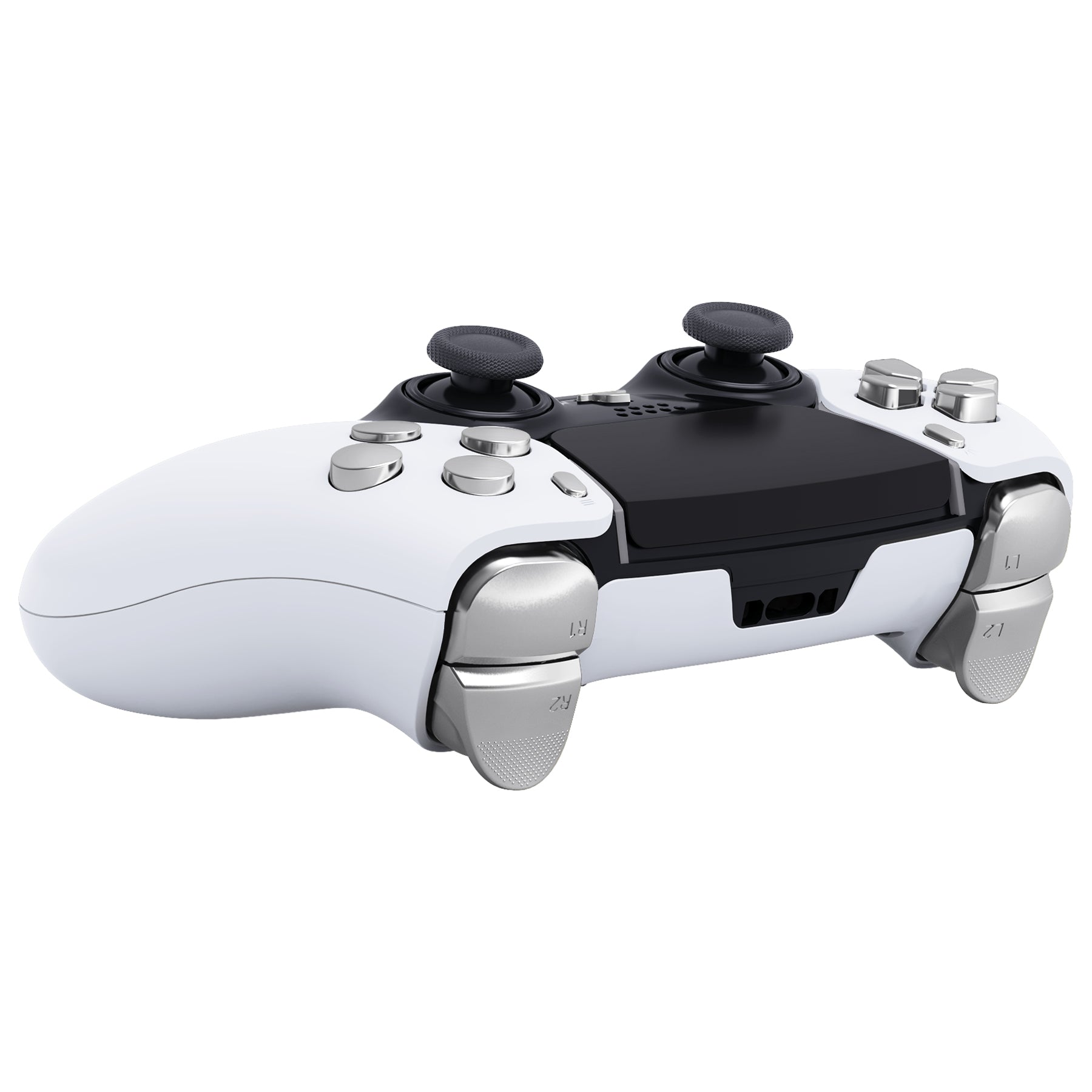 eXtremeRate Replacement Full Set Buttons Compatible with PS5 Edge Controller - Chrome Silver eXtremeRate