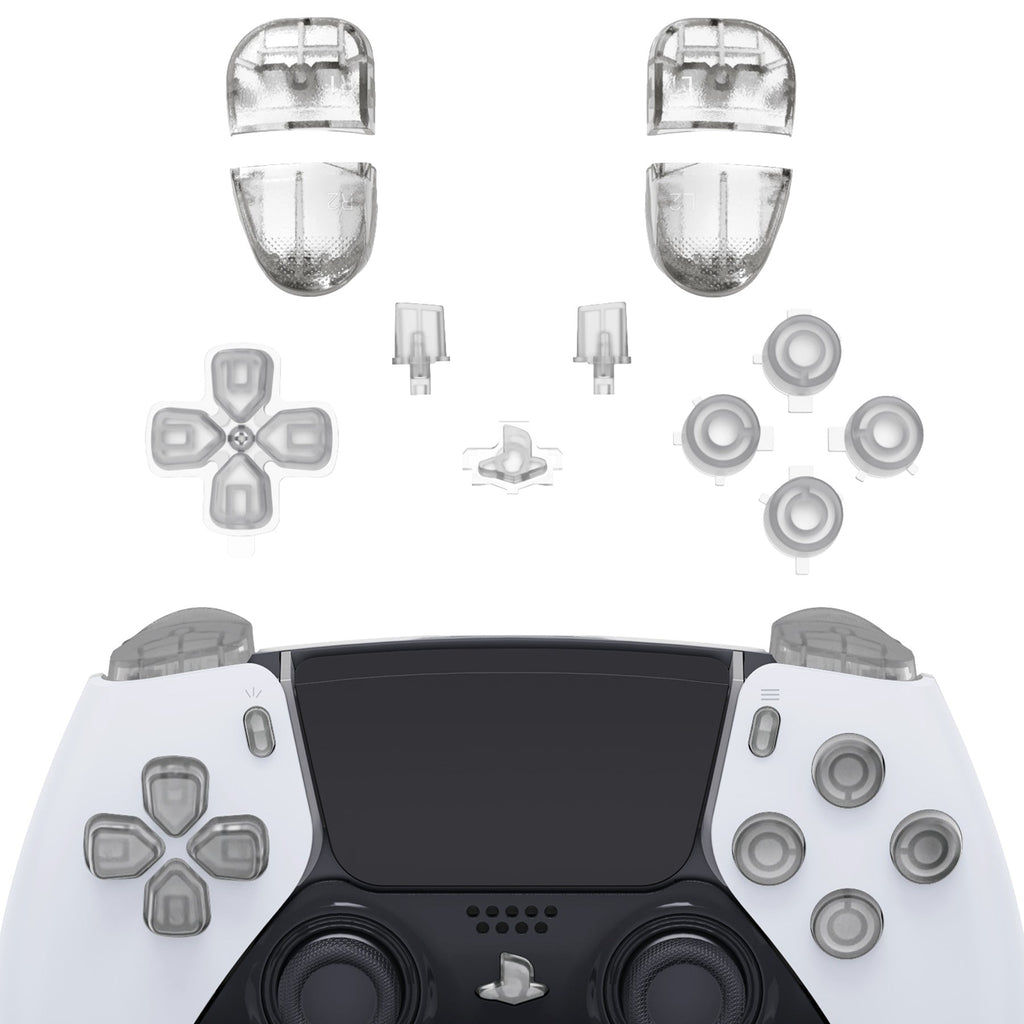 eXtremeRate Replacement Full Set Buttons Compatible with PS5 Edge Controller - Glow in Dark - Green eXtremeRate