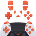 eXtremeRate Replacement Full Set Buttons Compatible with PS5 Edge Controller - Orange eXtremeRate