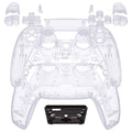 eXtremeRate Replacement Full Set Shells with Buttons Compatible with PS5 Controller BDM-010/020 - Clear eXtremeRate