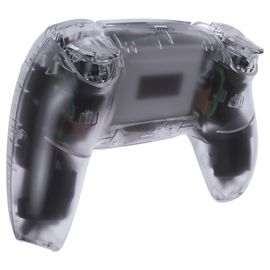 eXtremeRate Replacement Full Set Shells with Buttons Compatible with PS5 Controller BDM-010/020 - Clear eXtremeRate