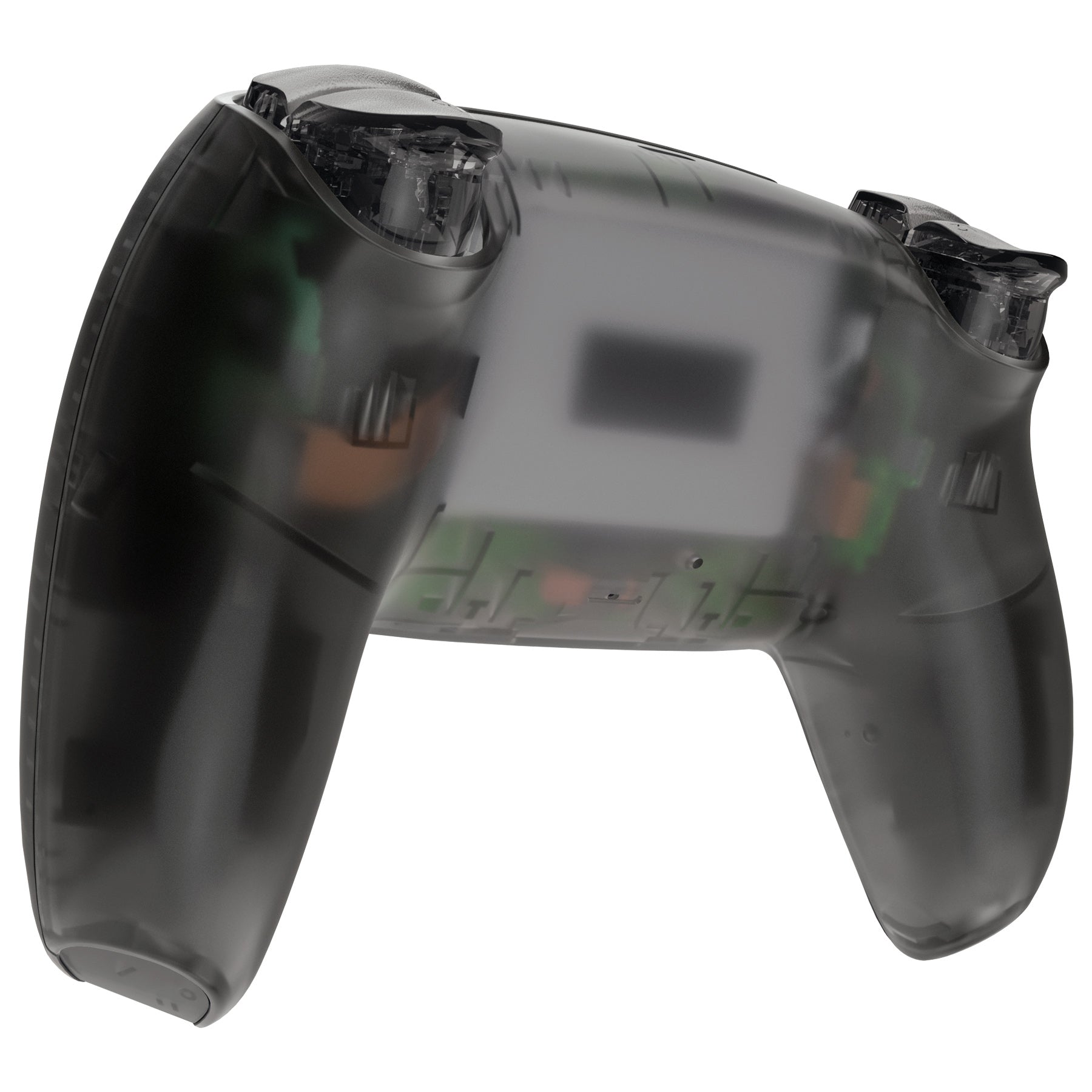 eXtremeRate Replacement Full Set Shells with Buttons Compatible with PS5 Controller BDM-030/040/050/060 - Clear Black eXtremeRate