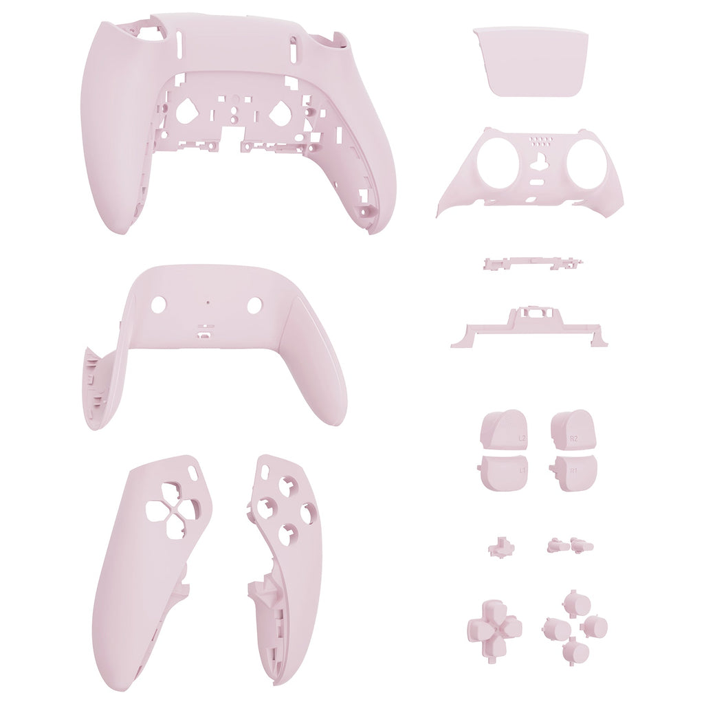 eXtremeRate Replacement Full Set Shells with Buttons Compatible with PS5 Edge Controller - Cherry Blossoms Pink eXtremeRate