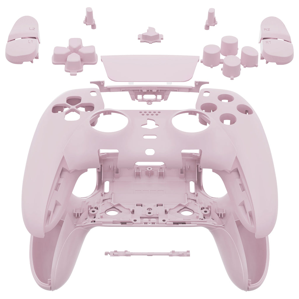 eXtremeRate Replacement Full Set Shells with Buttons Compatible with PS5 Edge Controller - Cherry Blossoms Pink eXtremeRate