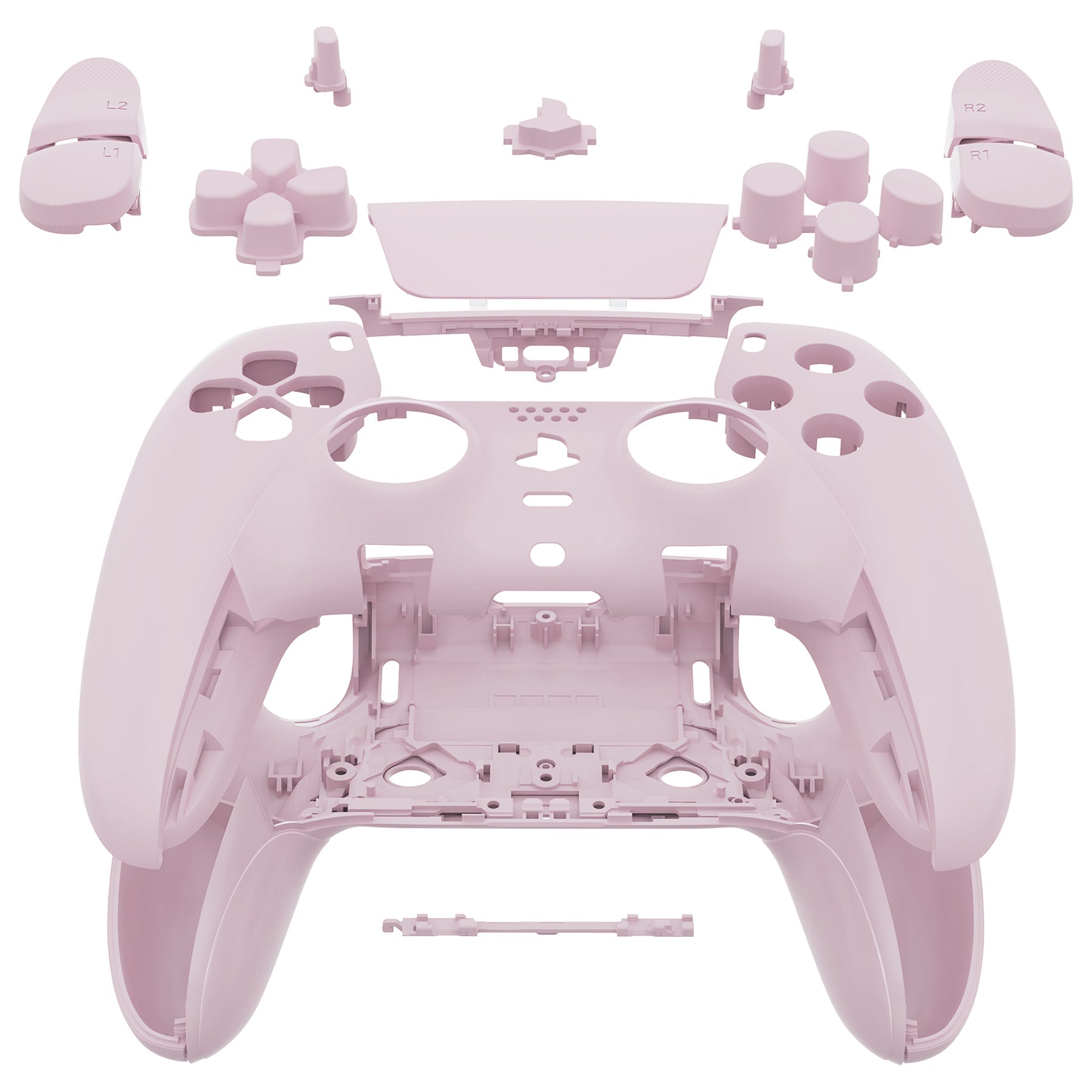 eXtremeRate Replacement Full Set Shells with Buttons Compatible with PS5 Edge Controller - Cherry Blossoms Pink eXtremeRate