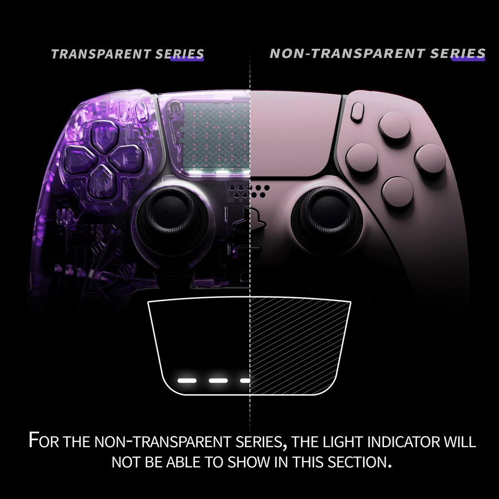 eXtremeRate Replacement Full Set Shells with Buttons Compatible with PS5 Edge Controller - Cherry Blossoms Pink eXtremeRate