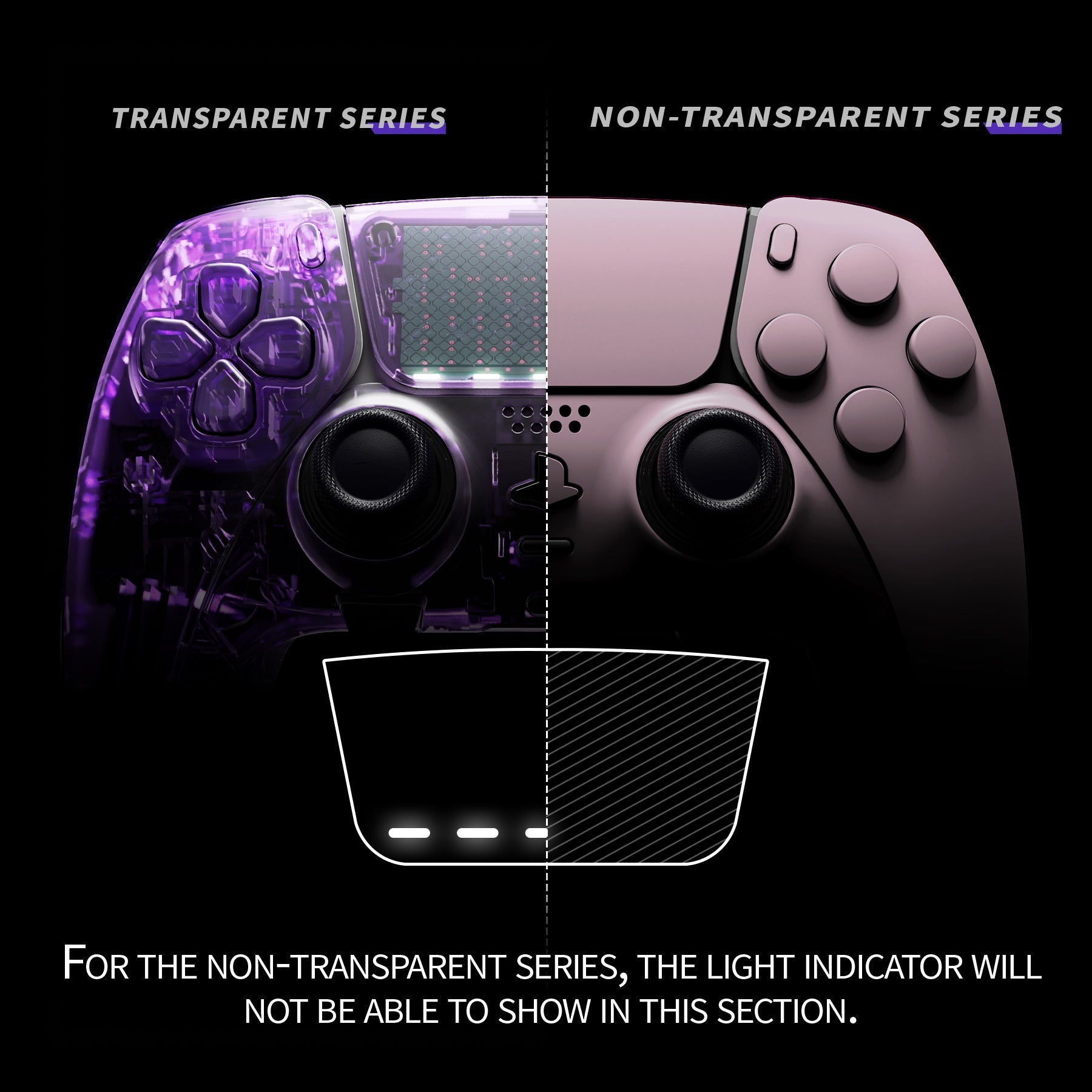 eXtremeRate Replacement Full Set Shells with Buttons Compatible with PS5 Edge Controller - Cherry Blossoms Pink eXtremeRate