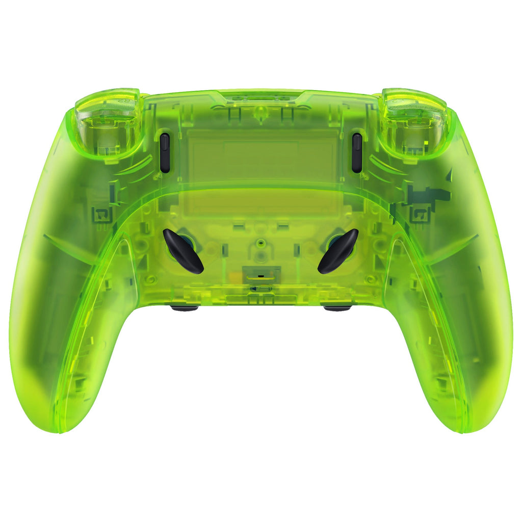eXtremeRate Replacement Full Set Shells with Buttons Compatible with PS5 Edge Controller - Clear Lime Green eXtremeRate