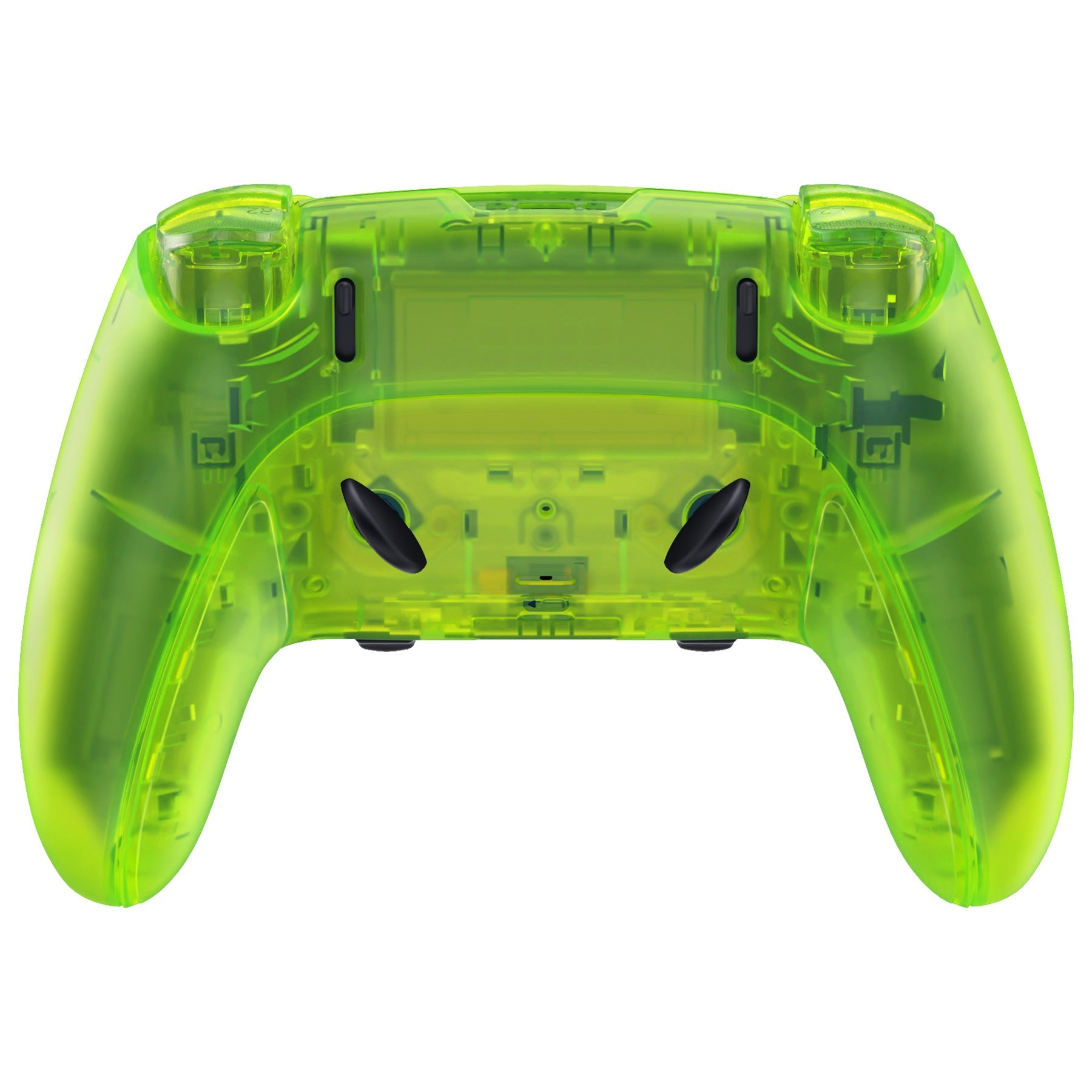 eXtremeRate Replacement Full Set Shells with Buttons Compatible with PS5 Edge Controller - Clear Lime Green eXtremeRate