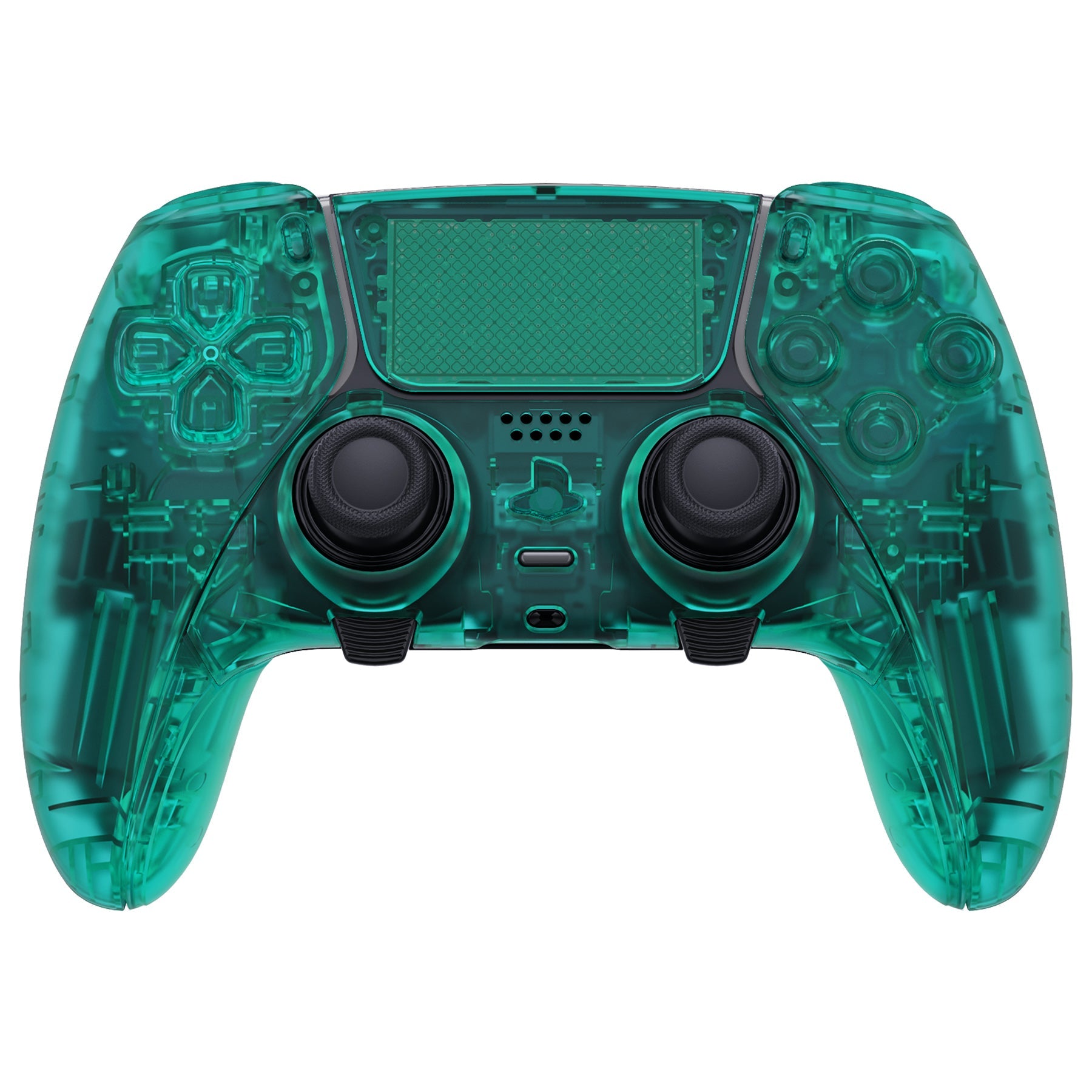 eXtremeRate Replacement Full Set Shells with Buttons Compatible with PS5 Edge Controller - Emerald Green eXtremeRate