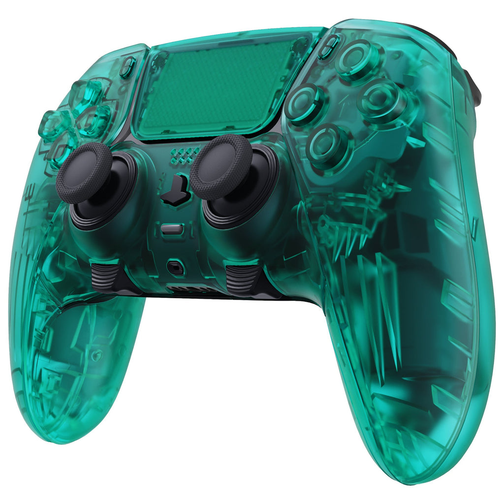 eXtremeRate Replacement Full Set Shells with Buttons Compatible with PS5 Edge Controller - Emerald Green eXtremeRate