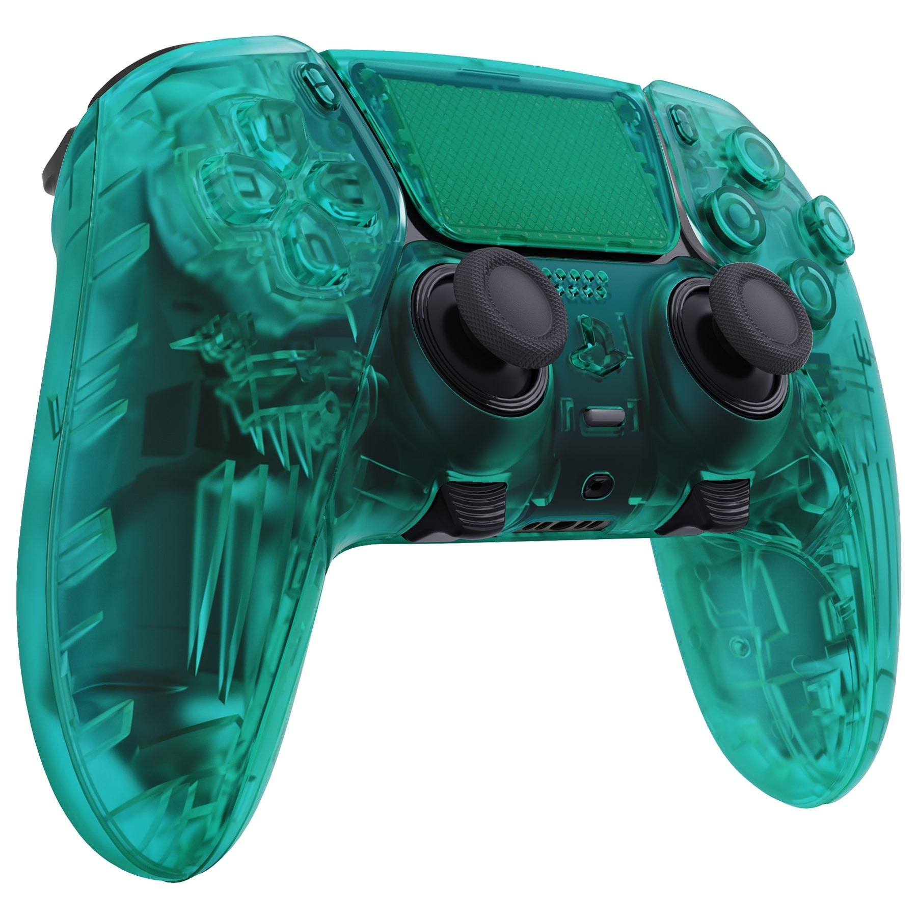 eXtremeRate Replacement Full Set Shells with Buttons Compatible with PS5 Edge Controller - Emerald Green eXtremeRate