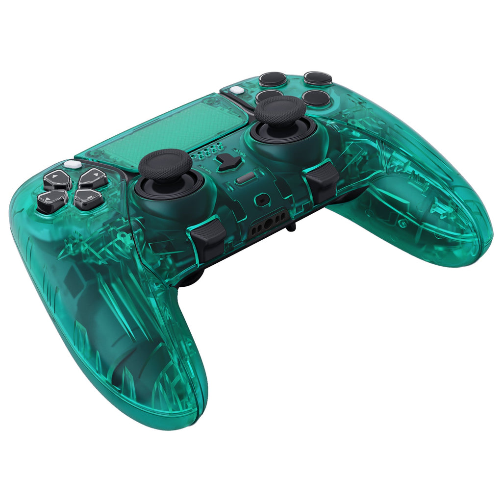 eXtremeRate Replacement Full Set Shells with Buttons Compatible with PS5 Edge Controller - Emerald Green eXtremeRate
