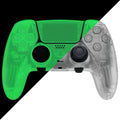 eXtremeRate Replacement Full Set Shells with Buttons Compatible with PS5 Edge Controller - Glow in Dark - Green eXtremeRate
