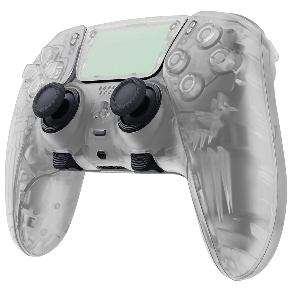eXtremeRate Replacement Full Set Shells with Buttons Compatible with PS5 Edge Controller - Glow in Dark - Green eXtremeRate