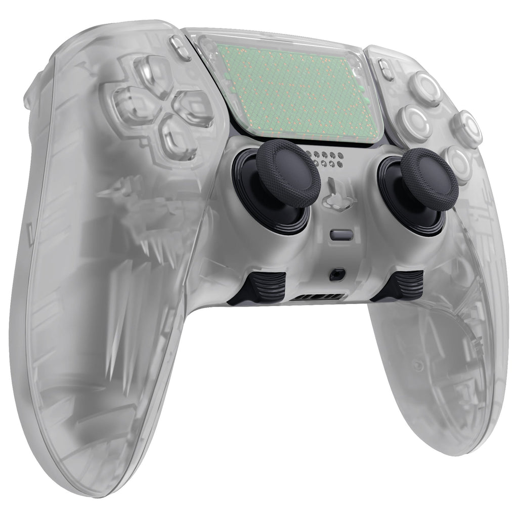 eXtremeRate Replacement Full Set Shells with Buttons Compatible with PS5 Edge Controller - Glow in Dark - Green eXtremeRate