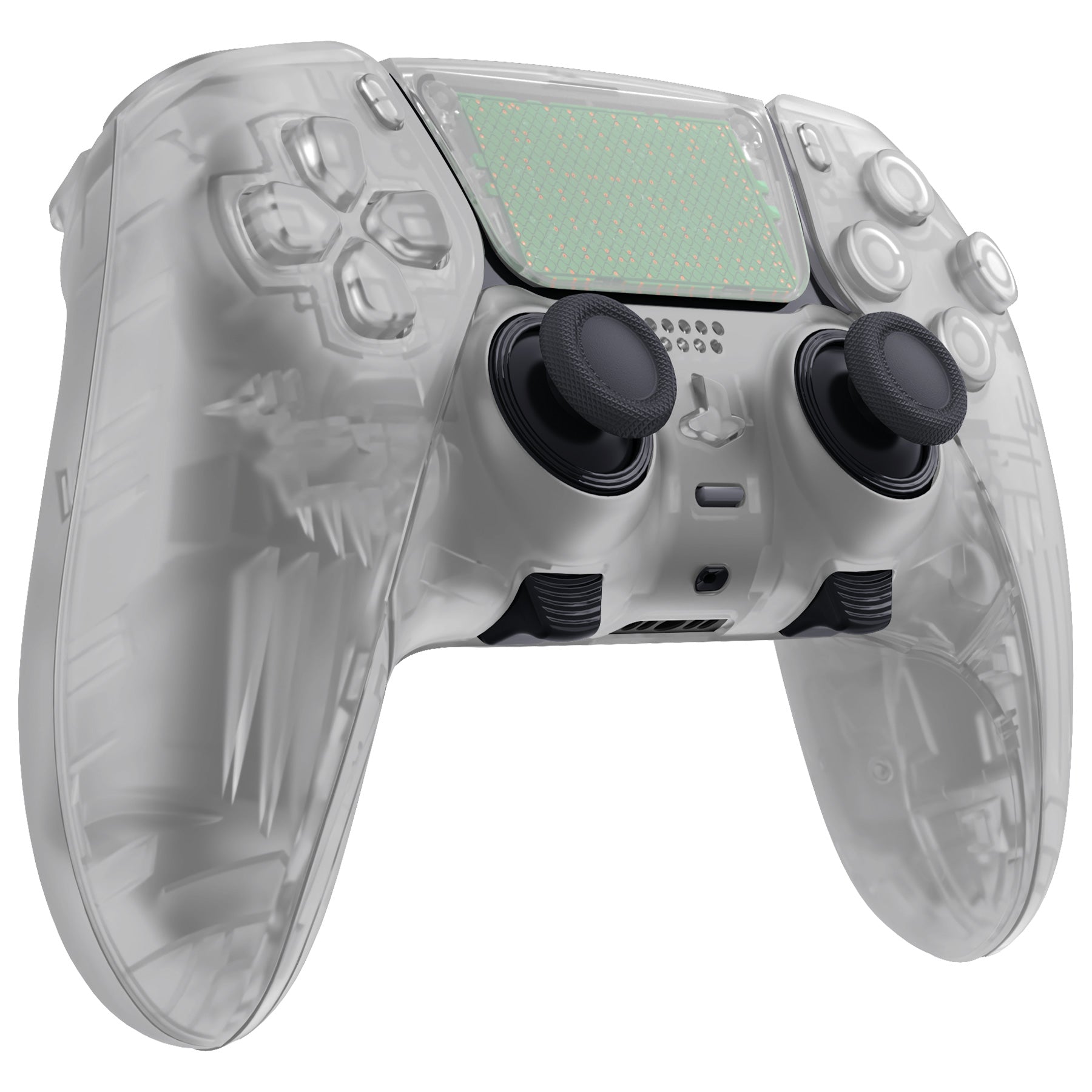 eXtremeRate Replacement Full Set Shells with Buttons Compatible with PS5 Edge Controller - Glow in Dark - Green eXtremeRate
