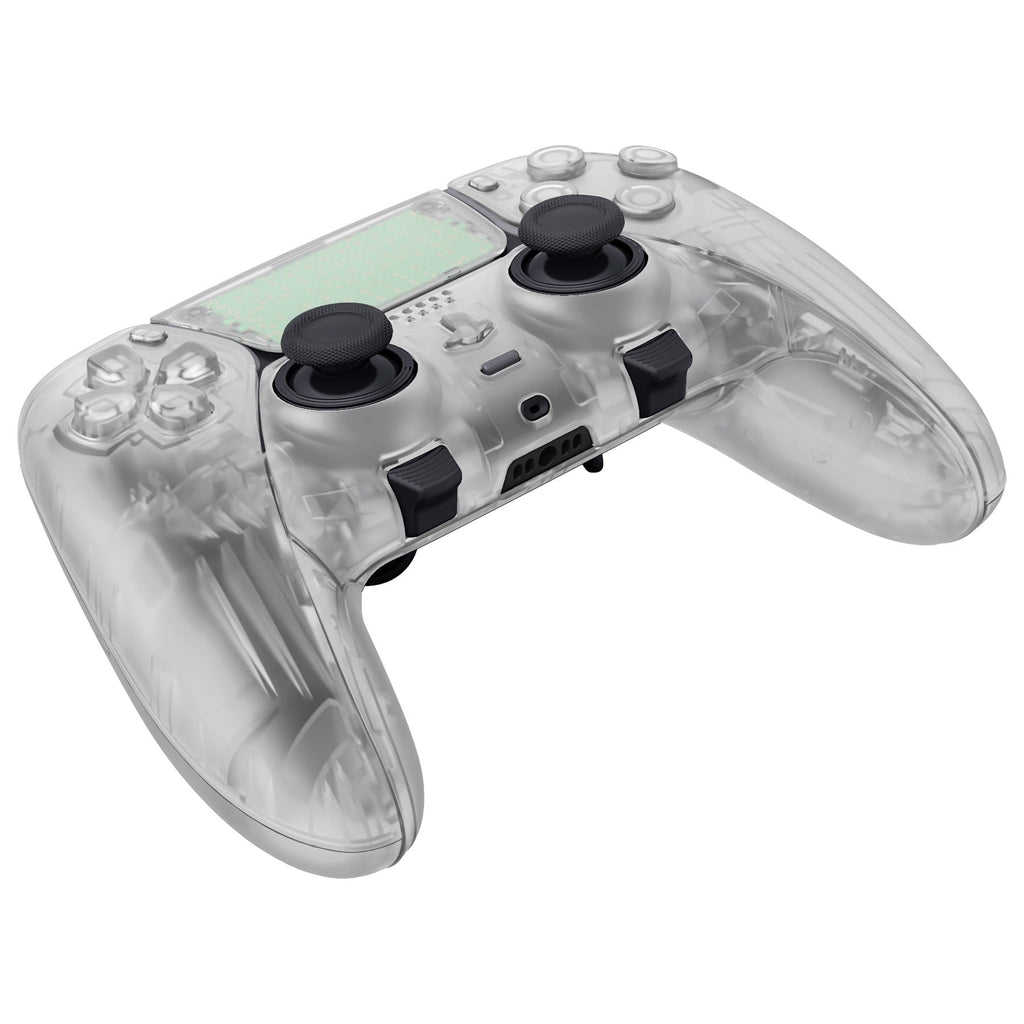 eXtremeRate Replacement Full Set Shells with Buttons Compatible with PS5 Edge Controller - Glow in Dark - Green eXtremeRate
