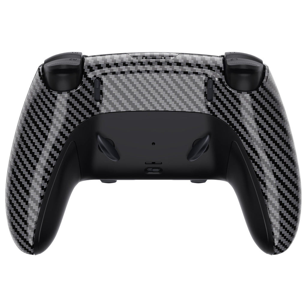 eXtremeRate Replacement Full Set Shells with Buttons Compatible with PS5 Edge Controller - Graphite Carbon Fiber eXtremeRate